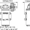 Marco UP12 12V Diesel Pump 36 l/min 164-300-12 - Image 2