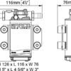 Marco UP3-P 12V PEEK Water Pump 15 l/min 164-002-12 - Image 2