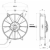 280 mm Spal Suction Fan 12V - VA03-AP70/LL-37A - Image 2
