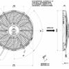 305 mm Spal Suction Fan 12V - VA10-AP50/C-61A - Image 2
