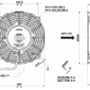 190 mm Spal Suction Fan 12V - VA14-AP11/C-34A - Image 2