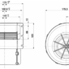335 mm Spal Single Blower 24V - 019-BBL377P/N-95 - Image 2