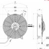 280 mm Spal Suction Fan 24V - VA59-BP70/LL-37A - Image 2