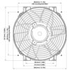 350 mm Davies Craig High Power THERMATIC® 24V Electric Fan 0108 - Image 2