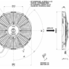280 mm Spal Suction Fan 24V - VA09-BP8/C-27A - Image 2