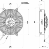 305 mm Spal Suction Fan 12V - VA34-AP70/LL-36A - Image 2