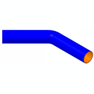 45° Bend 57 mm ID, 200 mm legs (SH45DE-224)