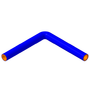 90° Bend 19 mm ID, 200 mm legs (SH90DE-075)