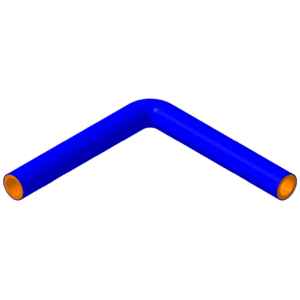 90° Bend 22 mm ID, 200 mm legs (SH90DE-087)