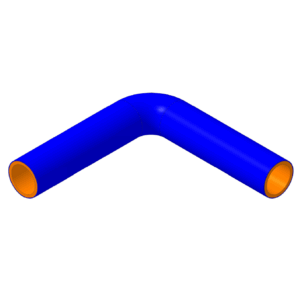 90° Bend 38 mm ID, 200 mm legs (SH90DE-150)