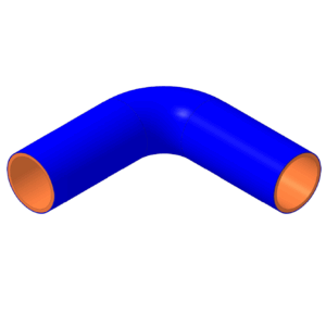 90° Bend 60 mm ID, 200 mm legs (SH90DE-236)