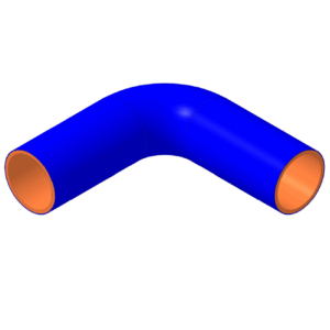 90° Bend 63 mm ID, 200 mm legs (SH90DE-252)