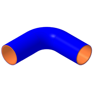 90° Bend 70 mm ID, 200 mm legs (SH90DE-276)